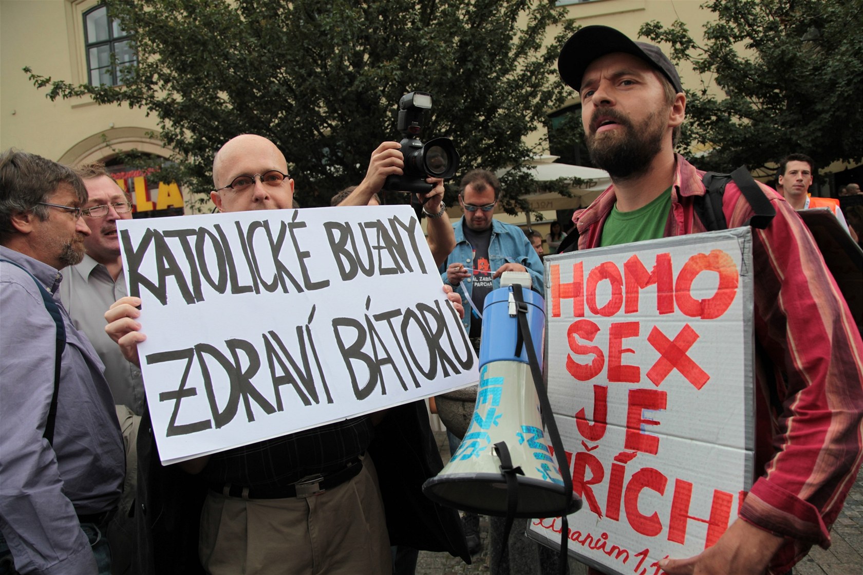 Martin C. Putna na festivalu Prague Pride