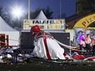 Prudká boue strhla na hudebním festivalu poblí belgického msta Hasseltu dv