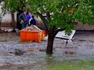 Vechovice a okolní obce na Perovsku zasáhla v sobotu veer po týdnu prudký