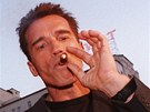Arnold Schwarzenegger se svým oblíbeným doutníkem