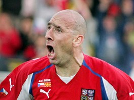 NEJVÍC GÓL� V JEDNOM UTKÁNÍ. P�i zápase kvalifikace na MS 2006 proti Makedonii...