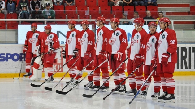 Slávisté na modré áe ped zápasem European Trophy proti védskému týmu Lulea