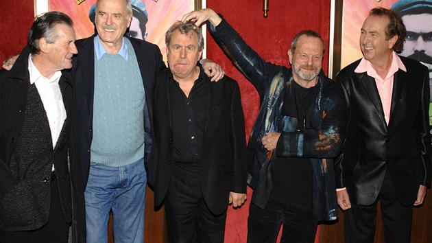 Skupina Monty Python (2009) - Zleva: Michael Palin, John Cleese, Terry Jones,...