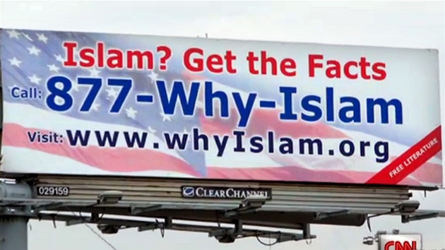 Billboardy nedaleko New Jersey v USA nabízejí informace pro ty, kte�í se cht�jí