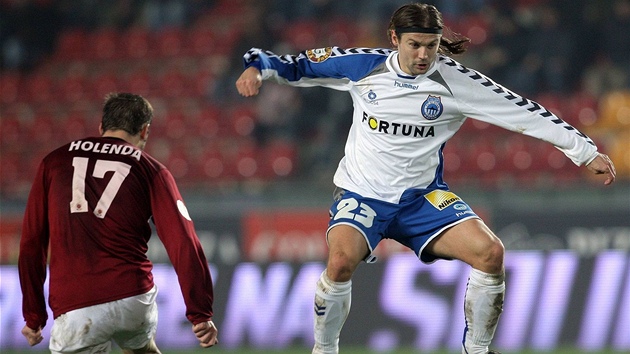 Sparta - Liberec: domácí Jan Holenda (vlevo) a Petr Papou�ek.