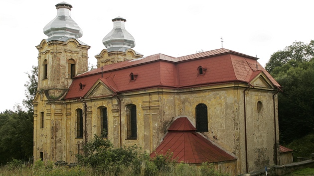 Poutní místo Skoky u Žlutic s barokním kostelem Navštívení Panny Marie (2011)