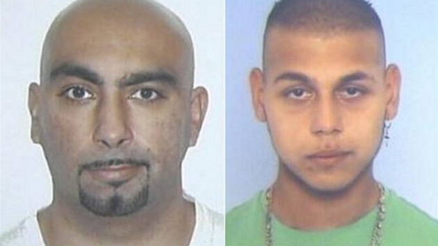 Policie pátrá po muích podezelých z útoku v novoborské hern. Zleva Antonín