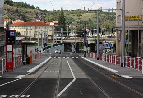 Nov tramvajov tra - nstupni zastvka Podbaba bude nov sdruen, tzn.