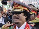 Muammar Kaddáfí ve své parádní uniform (archivní snímek z roku 2009)