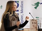 Rakuanka Natascha Kampuschová ve Vídni peditala ze své knihy o ivot v