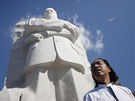 Památník Martina Luthera Kinga na takzvaném National Mall ve Washingtonu a pod