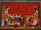 Gobelín inspirovaný Dalimilovou kronikou - O Svatoplukovi, králi moravském