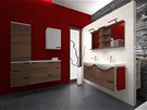 Koupelnová sestava Mio new od eského designéra Petra Kubíka má sví design a