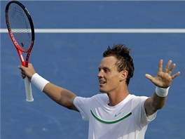 DOKZAL TO. esk tenista Tom Berdych na turnaji v Cincinnati porazil vcara