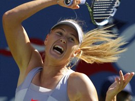 VÍSKOT. Ruská tenistka Maria arapovová v prvním kole US Open pi odehrávání