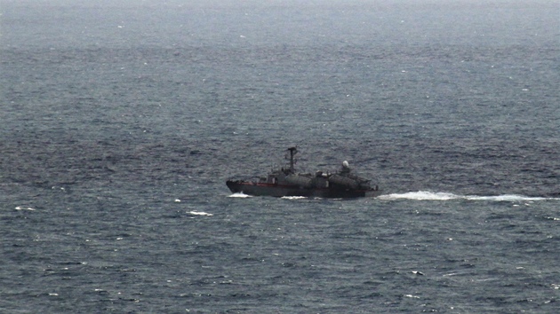 Plavidlo syrské armády u msta Latakía (20. srpna 2011)
