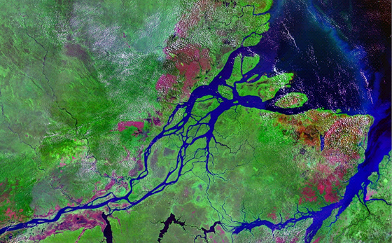 Ústí Amazonky do Atlantského oceánu