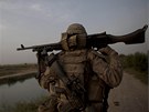 Americký voják v Afghánistánu (srpen 2011)