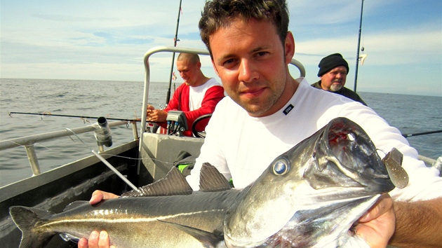 Michael Foret se svým dosud nejvtím úlovkem