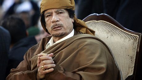 Libyjský vdce Muammar Kaddáfí na archivním snímku 
