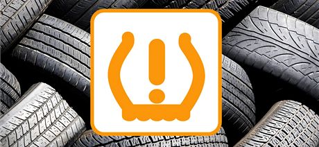 Kontrolka oznamující pokles tlaku v pneumatikách