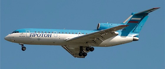Jak-42 na snímku z 18. června 2010