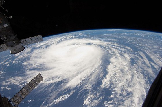 Hurikán Katia na snímku z Mezinárodní vesmírné stanice