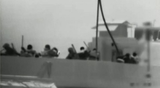 Zábry izraelské armády z útoku na turecké lodi Mavi Marmara, která vezla