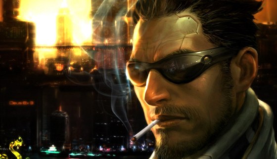Ilustraní obrázek pro titul Deus Ex: Human Revolution, který vyel v roce 2011.