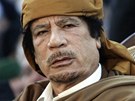 Libyjský vdce Muammar Kaddáfí na archivním snímku 