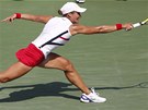 CHOBOTNICE. Rumunská tenistka Monica Niculescuová v utkání se afáovou zahrála
