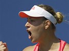 ANO! Nmecká tenistka Angelique Kerberová se raduje z postupu do tvrtého kola