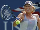 HEKLA. Ruská tenistka Maria arapovová pi úderech hlasit heká. Ne jinak tomu