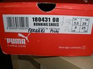 Krabice od padlaných bot znaky Puma.