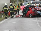 Tragická dopravní nehoda u Obdovic. (8. záí 2011)