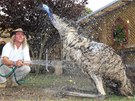 Ptrosice emu se bez problém pizpsobila souití s rodinou s malými dtmi.