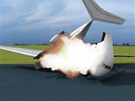 Animace tragické nehody letadla v Jaroslavli