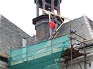 Oprava stechy kostela Nalezení svatého Kíe v Liberci