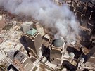Letecký pohled na WTC po útocích 11. záí 2001