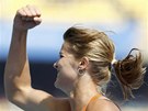 Dafne Schippersová z Nizozemska slaví vít�zství v rozb�hu na 200 metr�.