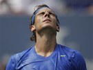 TOHLE JSEM ML DT. Rafael Nadal lituje zmaen ance v zpase s Davidem