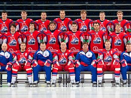 Hokejisté ruského týmu Lokomotiv Jaroslavl