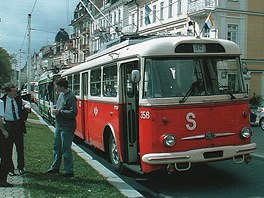 Trolejbusy jezd v Marinskch Lznch u od 50. let minulho stolet, kdy...