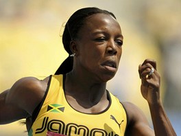 Veronica Campbellová-Brownová na trati 200 metr