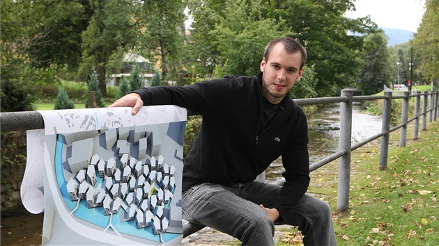 Student Andreas Dzikos navrhuje zpusto�enou oblast u Nisy op�t p�em�nit v