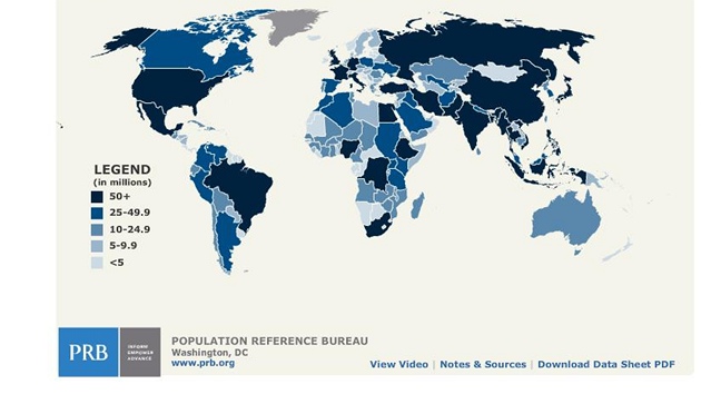 Demografická interaktivní mapa amerického Úadu pro studium populace