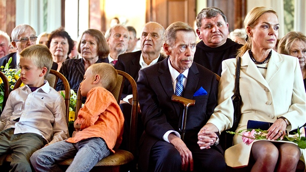 Václav Havel obdrel estné obanství Prahy 6. (2. záí 2011)