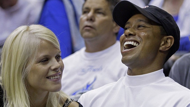 Elin Nordegrenová a Tiger Woods.