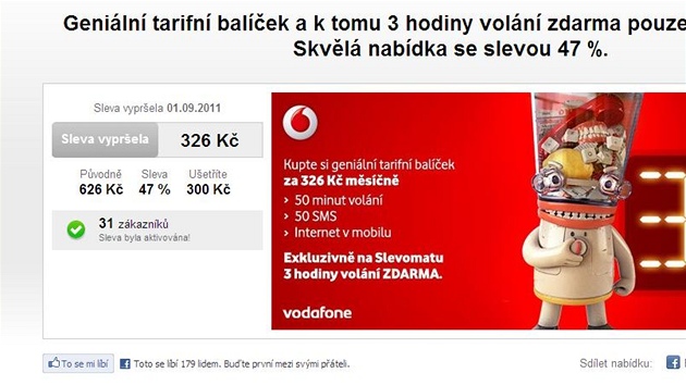Vodafone na Slevomatu 