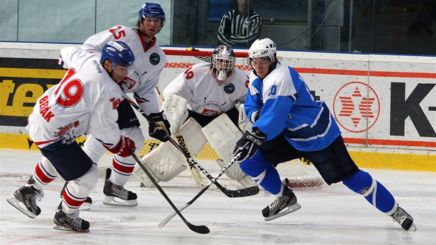 Momentka z utkání Plze� - Pardubice. 